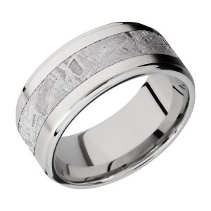 Lashbrook CC10FGE15/METEORITE Cobalt Chrome Wedding Ring or Band