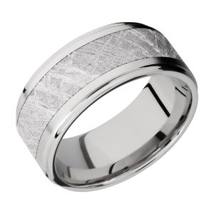 Lashbrook CC10FGE16/METEORITE Cobalt Chrome Wedding Ring or Band