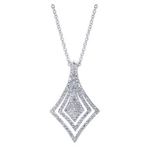 Gabriel Fashion 14 Karat Lusso Diamond Necklace NK3607W44JJ