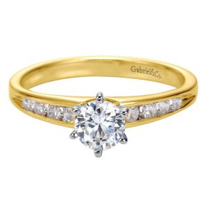 Gabriel 14 Karat Contemporary Engagement Ring ER2150M44JJ