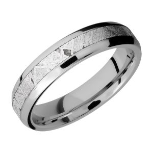 Lashbrook CC5B13(NS)/METEORITE Cobalt Chrome Wedding Ring or Band