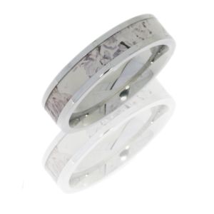 Lashbrook CC5F13/KINGSSNOW POLISH Camo Wedding Ring or Band