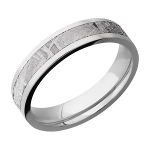 Lashbrook CC5F13/METEORITE Cobalt Chrome Wedding Ring or Band