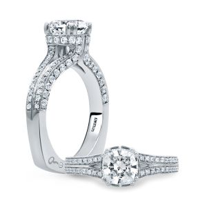 A.JAFFE Platinum Signature Engagement Ring MES679