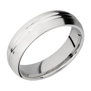 Lashbrook CC6DD Cobalt Chrome Wedding Ring or Band