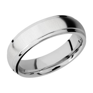 Lashbrook CC6DGE Cobalt Chrome Wedding Ring or Band