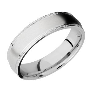Lashbrook CC6DMIL Cobalt Chrome Wedding Ring or Band