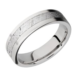 Lashbrook CC6F13/METEORITE Cobalt Chrome Wedding Ring or Band