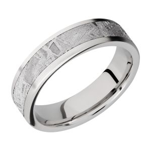 Lashbrook CC6F14/METEORITE Cobalt Chrome Wedding Ring or Band
