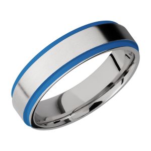 Lashbrook CC6FGE21EDGE/A/CERAKOTE Cobalt Chrome Wedding Ring or Band