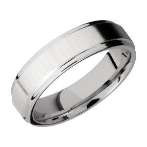 Lashbrook CC6FGE Cobalt Chrome Wedding Ring or Band