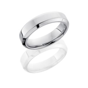 Lashbrook CC6HB POLISH Cobalt Chrome Wedding Ring or Band