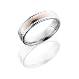 Lashbrook CC6RED11-14KR2UMIL Satin-Polish Cobalt Chrome Wedding Ring or Band