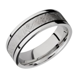 Lashbrook CC7.5F14/METEORITE/MGA Meteorite Wedding Ring or Band