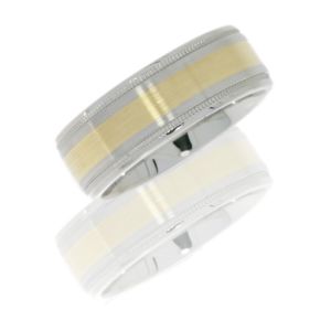 Lashbrook CC7.5FGEW2UMIL13/14KY SATIN-POLISH Cobalt Chrome Wedding Ring or Band