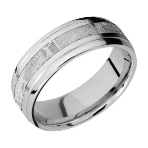 Lashbrook CC7B13(S)/METEORITE Cobalt Chrome Wedding Ring or Band