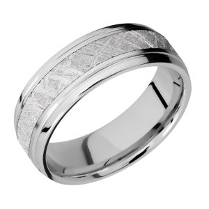 Lashbrook CC7B14(S)/METEORITE Cobalt Chrome Wedding Ring or Band