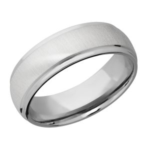 Lashbrook CC7DGE Cobalt Chrome Wedding Ring or Band