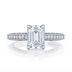Tacori HT2553EC85X65 18 Karat Classic Crescent Engagement Ring