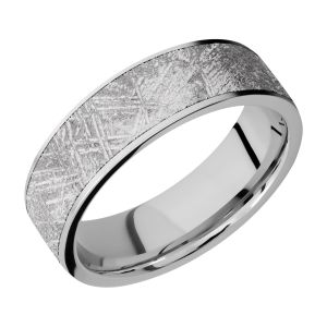 Lashbrook CC7F16/METEORITE Cobalt Chrome Wedding Ring or Band