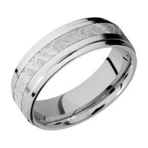 Lashbrook CC7FGE13/METEORITE Cobalt Chrome Wedding Ring or Band
