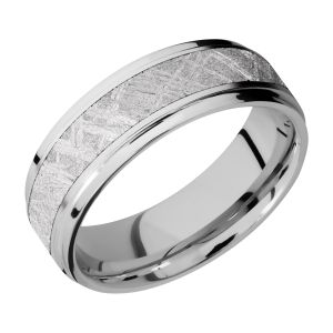 Lashbrook CC7FGE14/METEORITE Cobalt Chrome Wedding Ring or Band