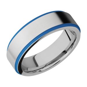 Lashbrook CC7FGE21EDGE/A/CERAKOTE Cobalt Chrome Wedding Ring or Band