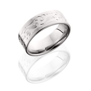 Lashbrook CC7FMKBA SATIN Cobalt Chrome Wedding Ring or Band