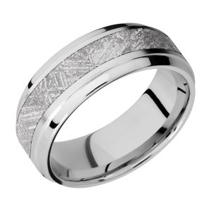 Lashbrook CC8B14(NS)/METEORITE Cobalt Chrome Wedding Ring or Band