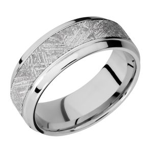 Lashbrook CC8B15(S)/METEORITE Cobalt Chrome Wedding Ring or Band