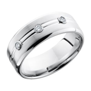 Lashbrook CC8BDDIA3X.05B Cobalt Chrome Wedding Ring or Band