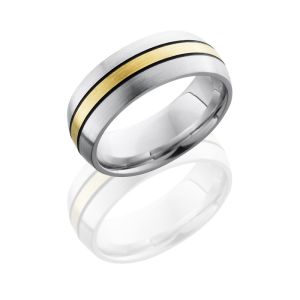 Lashbrook CC8D12-14KYMGA Satin Cobalt Chrome Wedding Ring or Band