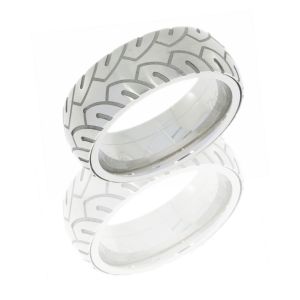 Lashbrook CC8DCYCLESPINNER SAND-SATIN Cobalt Chrome Wedding Ring or Band