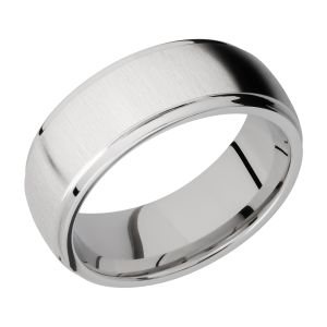 Lashbrook CC8FGE ROCK POLISH-POLISH Cobalt Chrome Wedding Ring or