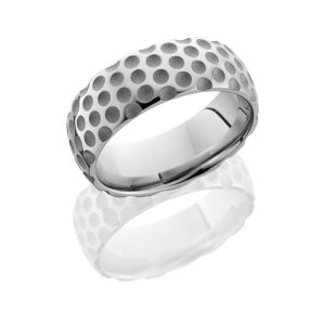 Lashbrook CC8DGOLF SAND-POLISH Cobalt Chrome Wedding Ring or Band