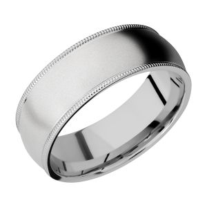 Lashbrook CC8DMIL Cobalt Chrome Wedding Ring or Band