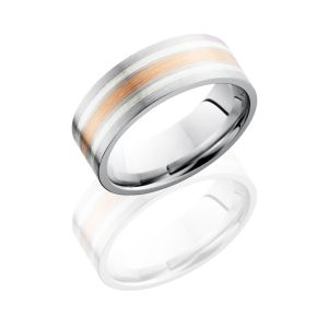 Lashbrook CC8F1221-14KRSS Satin Cobalt Chrome Wedding Ring or Band