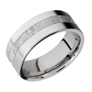 Lashbrook CC8F13/METEORITE Cobalt Chrome Wedding Ring or Band