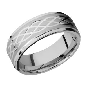 Lashbrook CC8FGECELTIC6 Cobalt Chrome Wedding Ring or Band