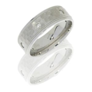 Lashbrook CC8FGEW2UMIL6X.05B HAMMER-POLISH Cobalt Chrome Wedding Ring or Band
