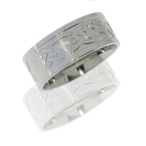 Lashbrook CC8FMCTCROSSES POLISH Cobalt Chrome Wedding Ring or Band