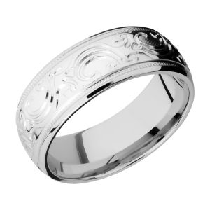 Lashbrook CC8HRMMJBA Cobalt Chrome Wedding Ring or Band