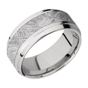 Lashbrook CC9B15(S)/METEORITE Cobalt Chrome Wedding Ring or Band