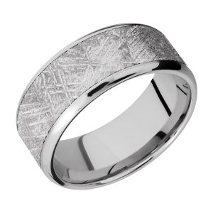 Lashbrook CC9B17(NS)/METEORITE Cobalt Chrome Wedding Ring or Band