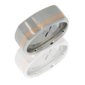 Lashbrook CC9BSQ12OC/14KR SATIN-POLISH Cobalt Chrome Wedding Ring or Band