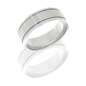 Lashbrook CC9D2_5W SATIN Cobalt Chrome Wedding Ring or Band