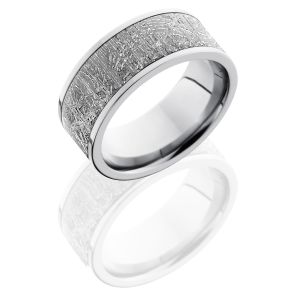 Lashbrook CC9F17/METEORITE POLISH Meteorite Wedding Ring or Band