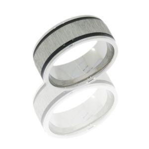Lashbrook CC9FEC21WA CROSS SATIN-POLISH Cobalt Chrome Wedding Ring or Band