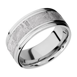 Lashbrook CC9FGEW2UMIL15/METEORITE Cobalt Chrome Wedding Ring or Band