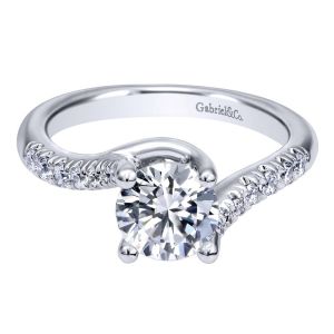 Gabriel 14 Karat Contemporary Engagement Ring ER10198W44JJ